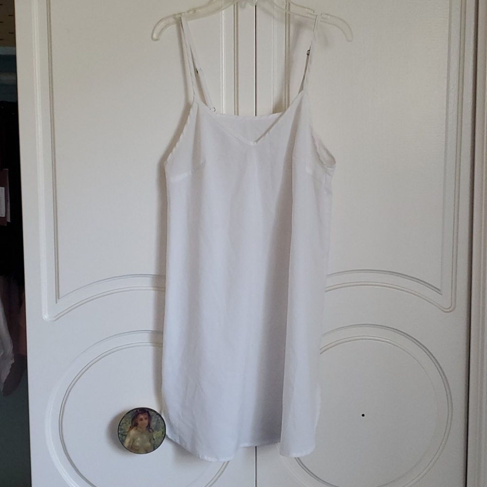 White see through night gown